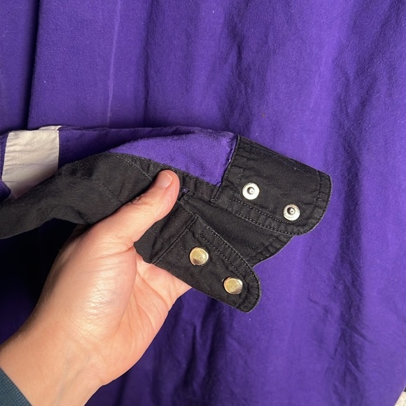 WRANGLER WESTERN MEN SHIRT M UNIQUE COLOR PATTERN PEARL SNAPS 2 CHEST POCKET - Picture 4 of 5